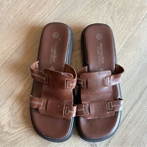 Women’s Montego Bay Square Toe Leather Sandals